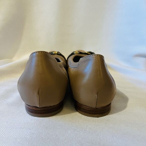 AGL Ballet Flats Patent Leather Monika Cap Toe Basi-Ghib-Gold Beige EU 39 US 9 - Picture 5 of 16